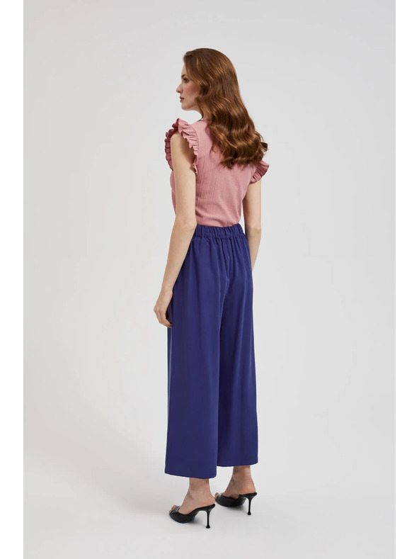 Moodo Лилави панталони с декоративни копчета Moodo