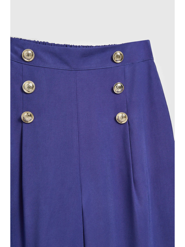 Moodo Лилави панталони с декоративни копчета Moodo