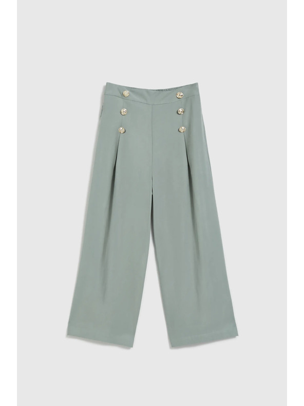 Moodo Маслинени панталонки-пола с копчета Moodo