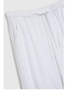 Moodo Гладки вискозни панталони бели Moodo