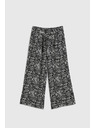 Moodo Черни панталонки-пола с десен Moodo