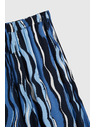 Moodo Сини на шарки дамски къси панталони тип cullotes Moodo