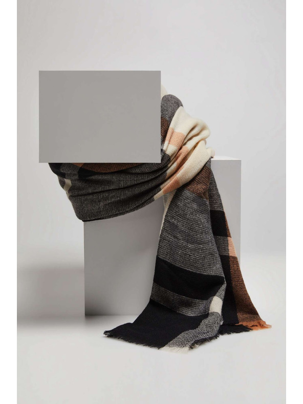 Moodo Праскови шал на квадратчета Moodo