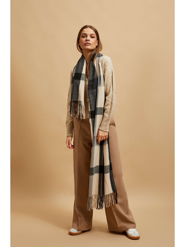 Moodo Син шал на квадратчета Moodo