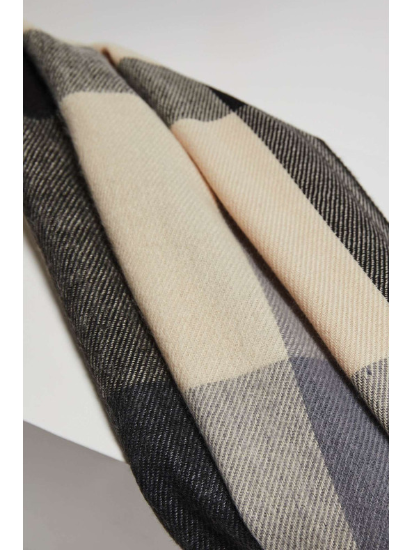 Moodo Син шал на квадратчета Moodo