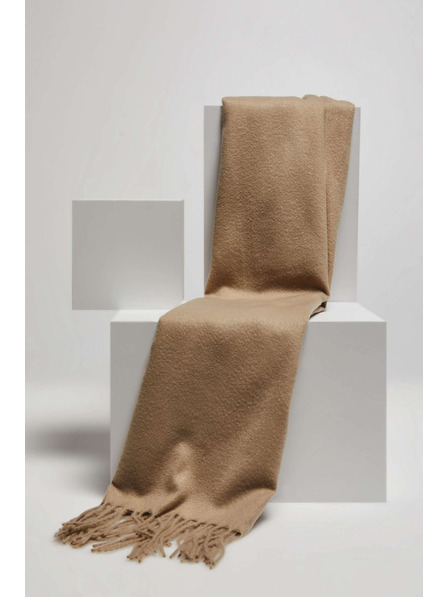 Moodo Гладък тъмно бежов шал Moodo