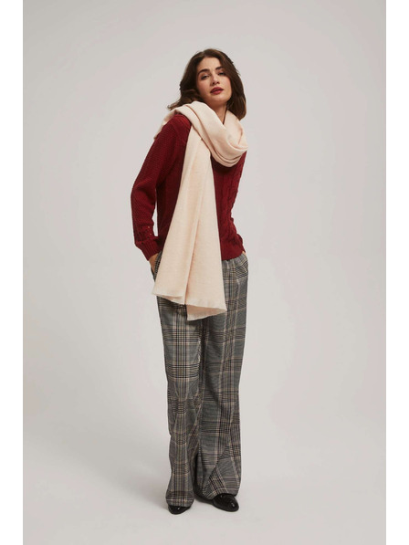 Moodo Гладък пудрово розов шал Moodo