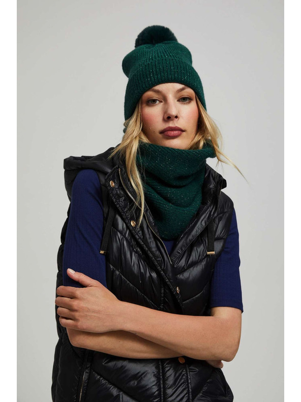 Moodo Смарагдов шал с металическо влакно Moodo