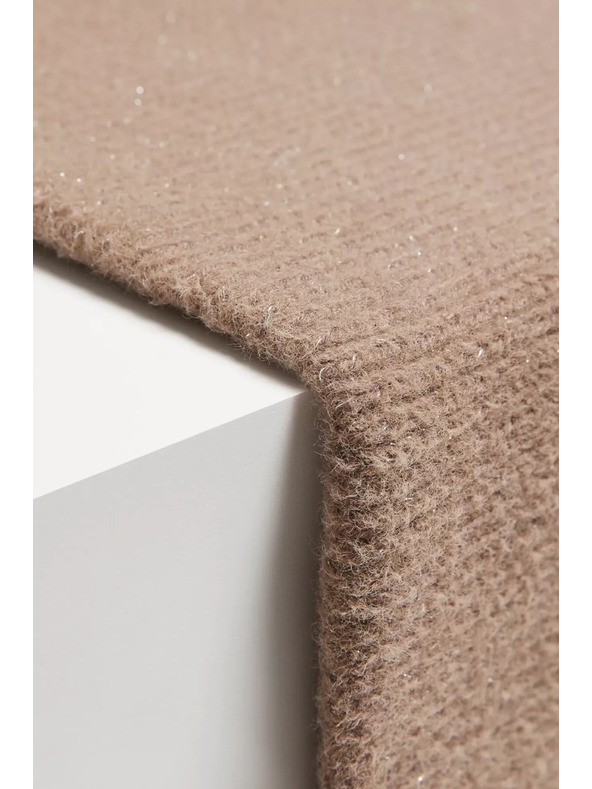 Moodo Кафяв шал с металическо влакно Moodo