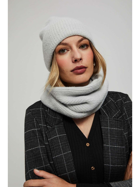 Moodo Гладък шал с металическа нишка Moodo