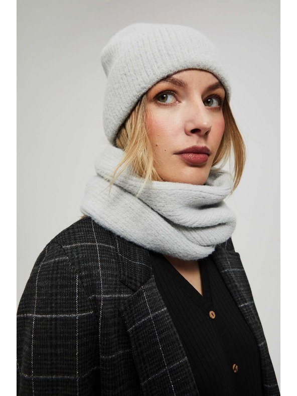 Moodo Гладък шал с металическа нишка Moodo