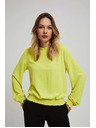 Moodo Едноцветна риза в лимоновозелено Moodo