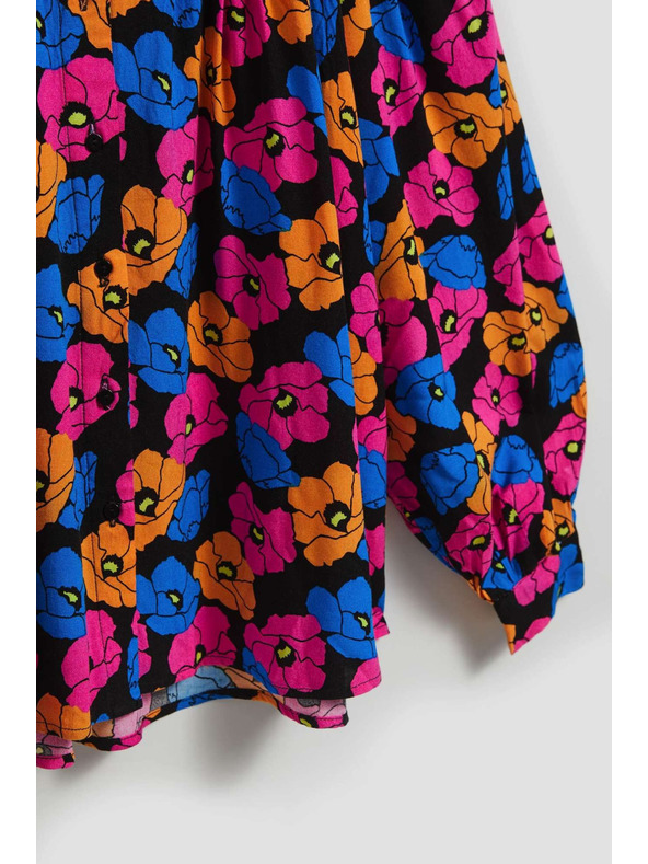 Moodo Черна цветна риза Moodo