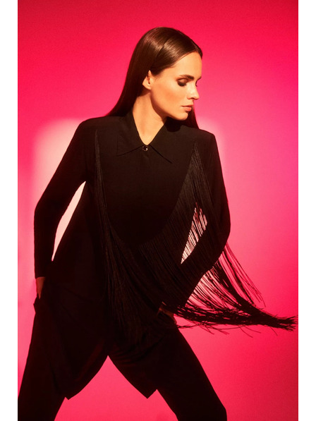 Moodo Oversize риза с ресни Moodo