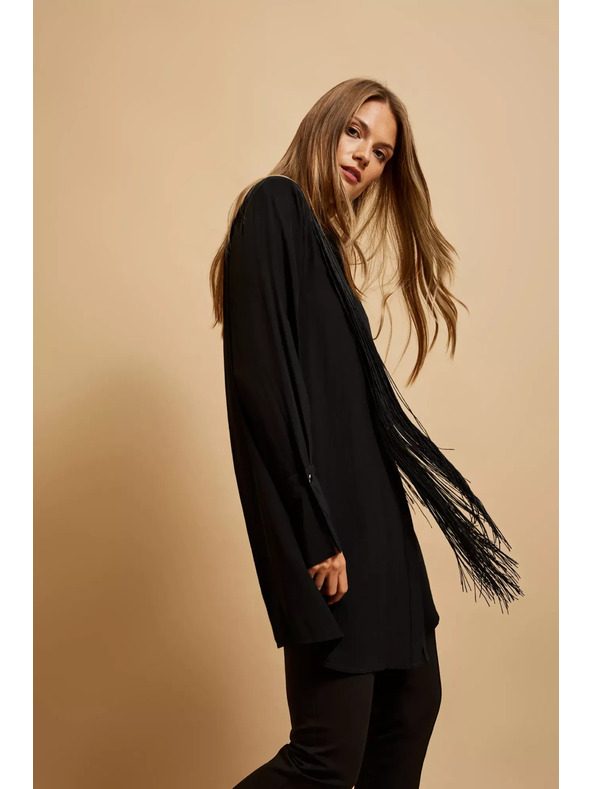 Moodo Oversize риза с ресни Moodo