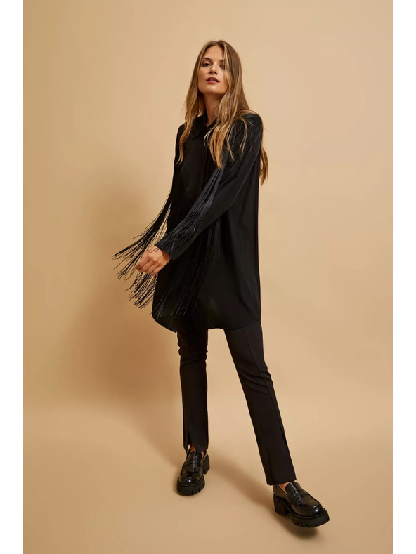 Moodo Oversize риза с ресни Moodo