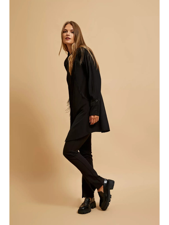 Moodo Oversize риза с ресни Moodo