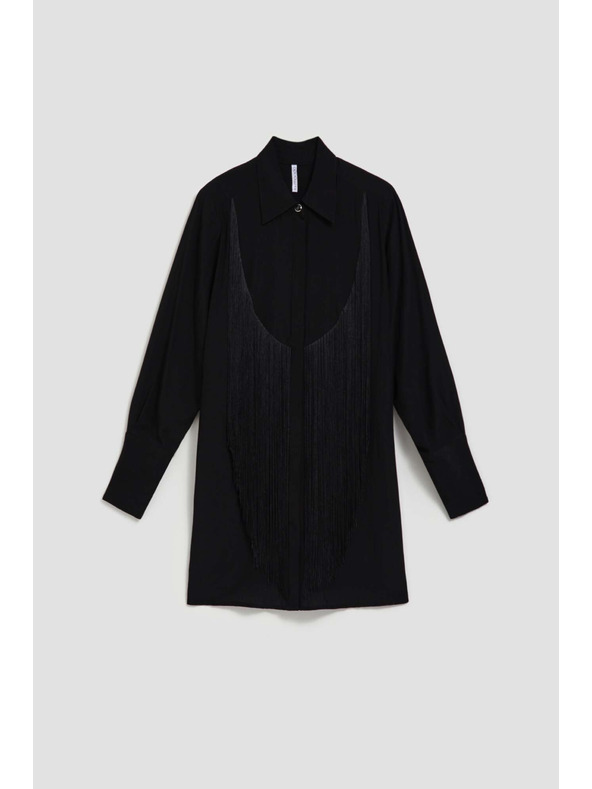 Moodo Oversize риза с ресни Moodo