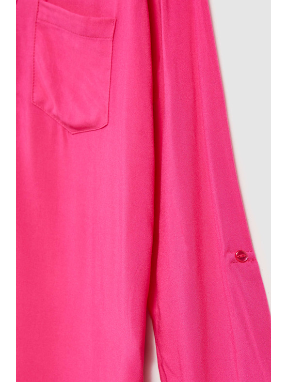 Moodo Риза с V-образен деколте и малък джоб Moodo