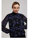 Moodo Черна риза с цветен принт Moodo