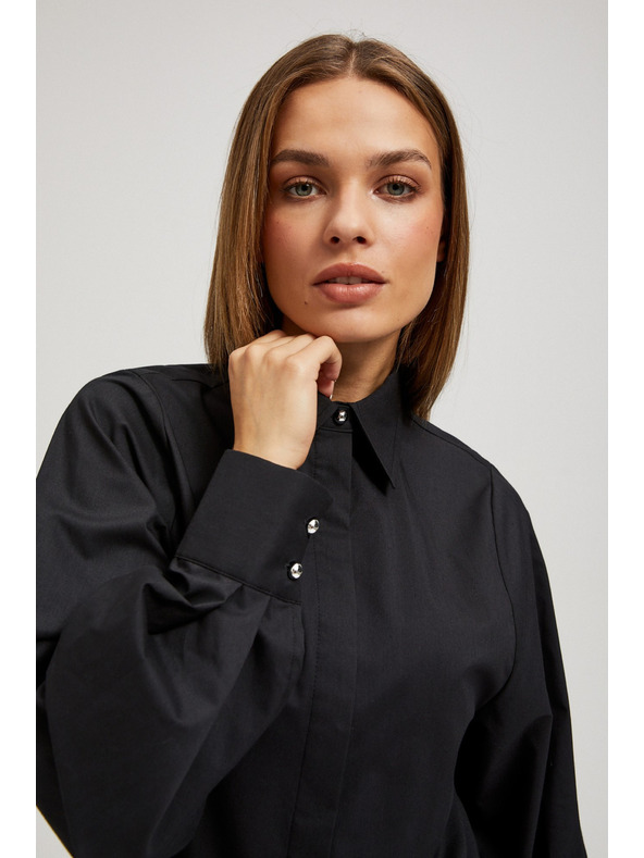 Moodo Кроена риза с надиплени ръкави Moodo