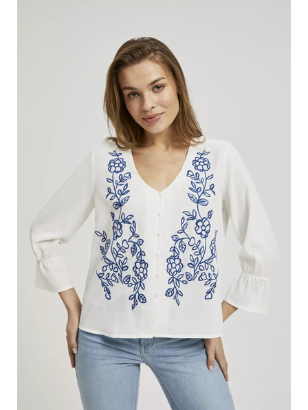 Moodo Бяла копченна риза Moodo