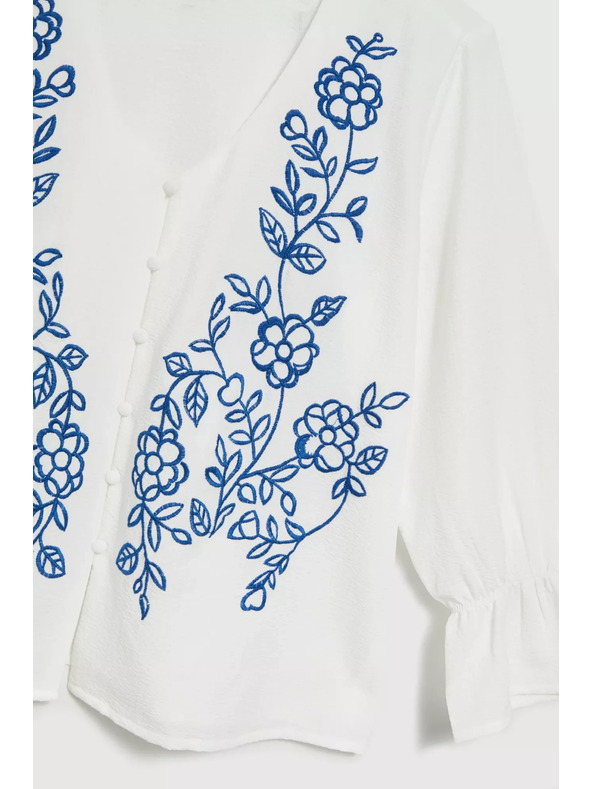 Moodo Бяла копченна риза Moodo