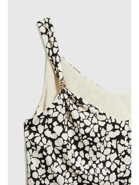 Moodo Щампована риза с тънки презрамки бежова Moodo