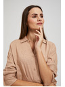 Moodo Ленена риза бежова Moodo