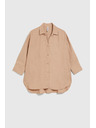 Moodo Ленена риза бежова Moodo
