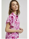 Moodo Розова риза с цветен десен Moodo