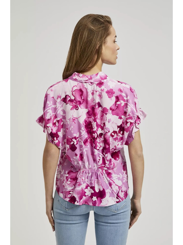 Moodo Розова риза с цветен десен Moodo