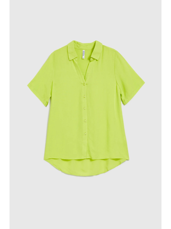 Moodo Лаймова риза с яка Moodo