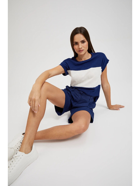 Moodo Тъмносини шорти до коляното Moodo