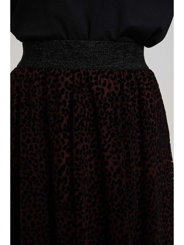 Moodo Разширена миди пола кестеняво Moodo