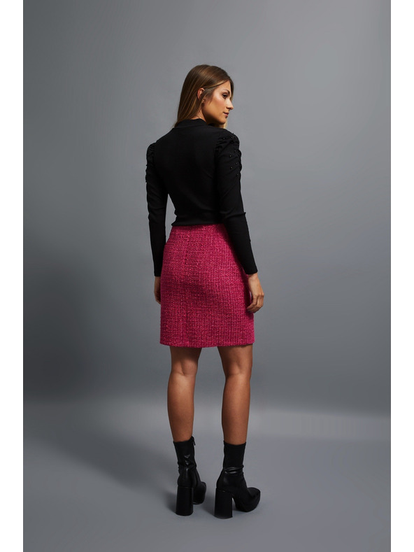 Moodo Пола в твидов стил розова Moodo