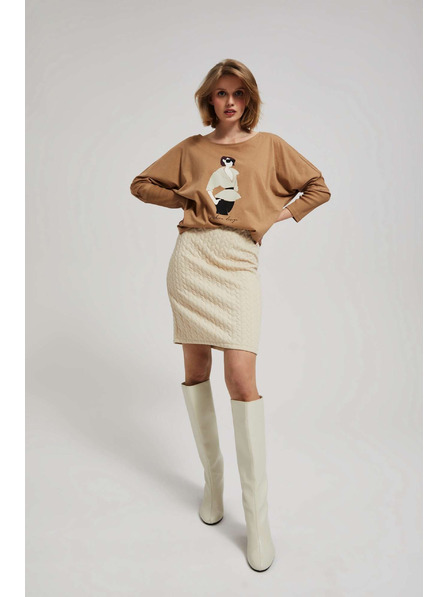 Moodo Права пола в пясъчен цвят Moodo