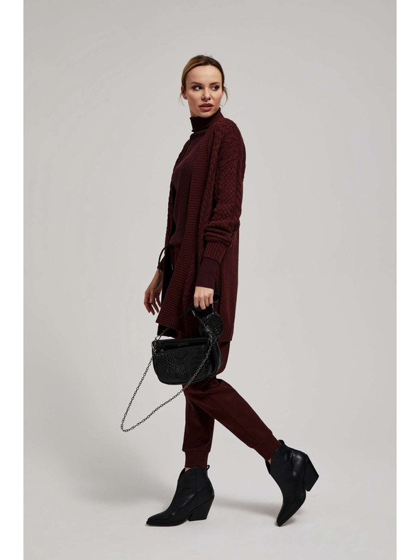 Moodo Дълга жилетка в кестеняв цвят Moodo