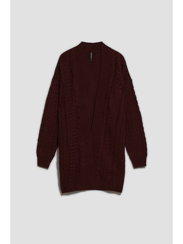 Moodo Дълга жилетка в кестеняв цвят Moodo