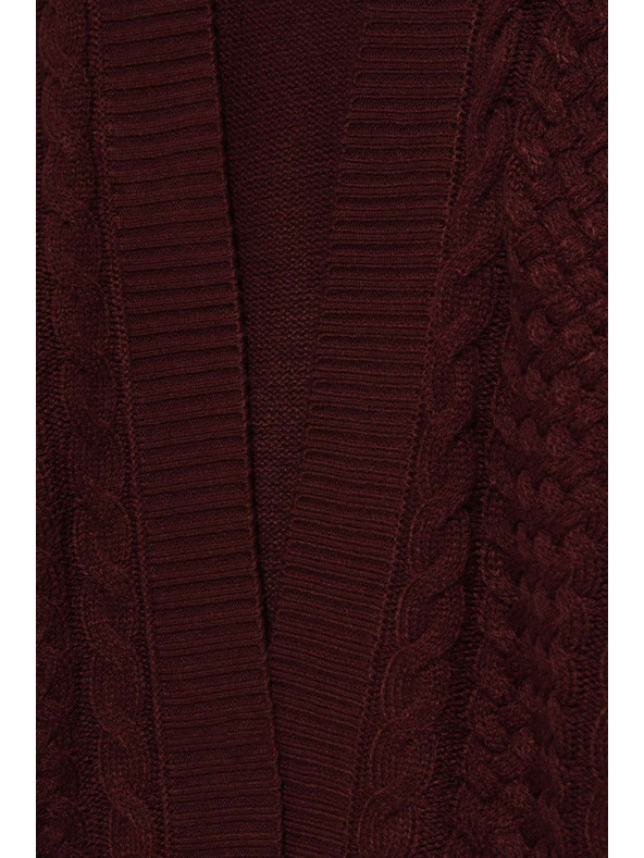 Moodo Дълга жилетка в кестеняв цвят Moodo