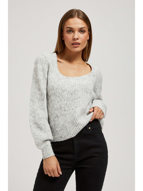 Moodo Суитшърт с деколте Moodo