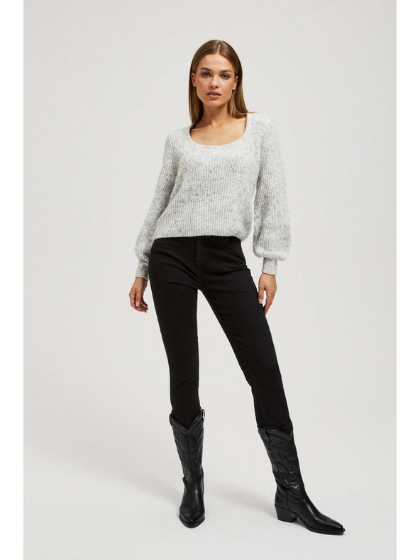 Moodo Суитшърт с деколте Moodo