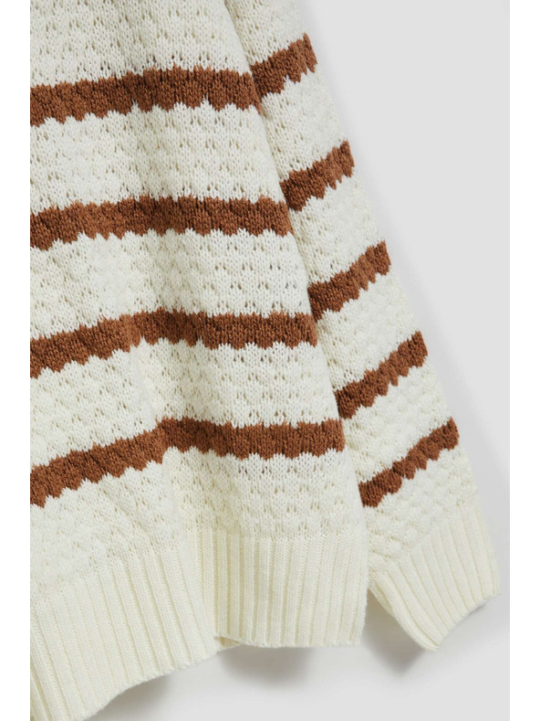 Moodo Суитшърт с райета и висока яка Moodo