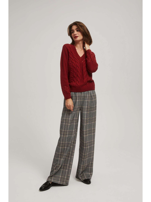 Moodo Суитшърт с ажурни ръкави Moodo