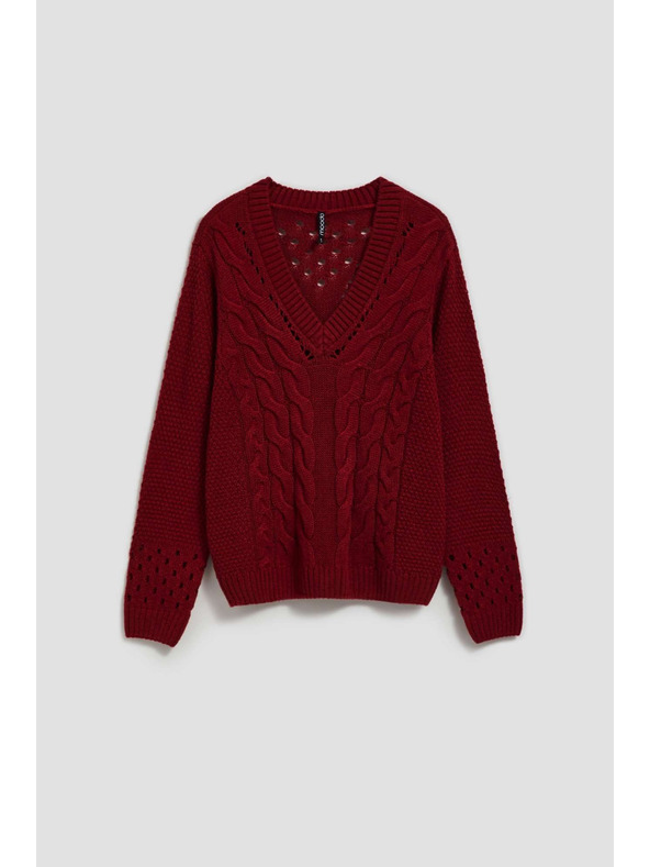 Moodo Суитшърт с ажурни ръкави Moodo