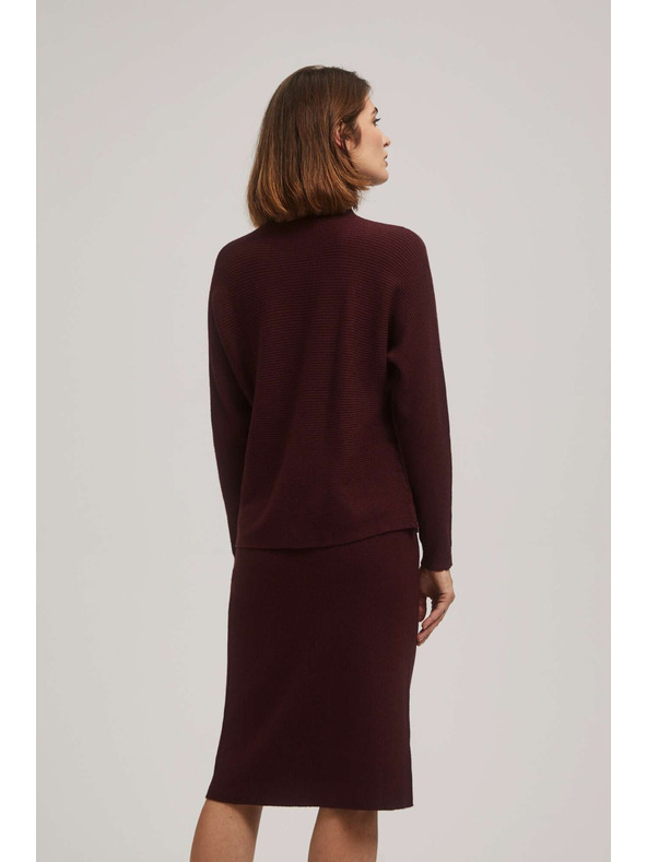 Moodo Суитшърт с летящ силует и висок яка Moodo