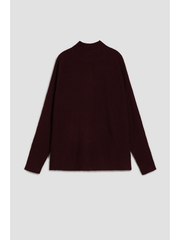 Moodo Суитшърт с летящ силует и висок яка Moodo