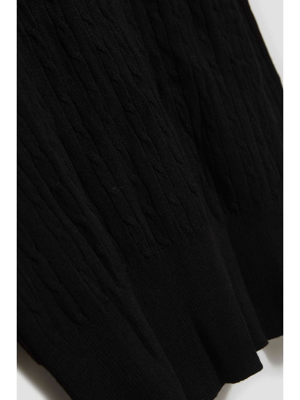 Moodo Тънък суитшърт с висока яка черен Moodo