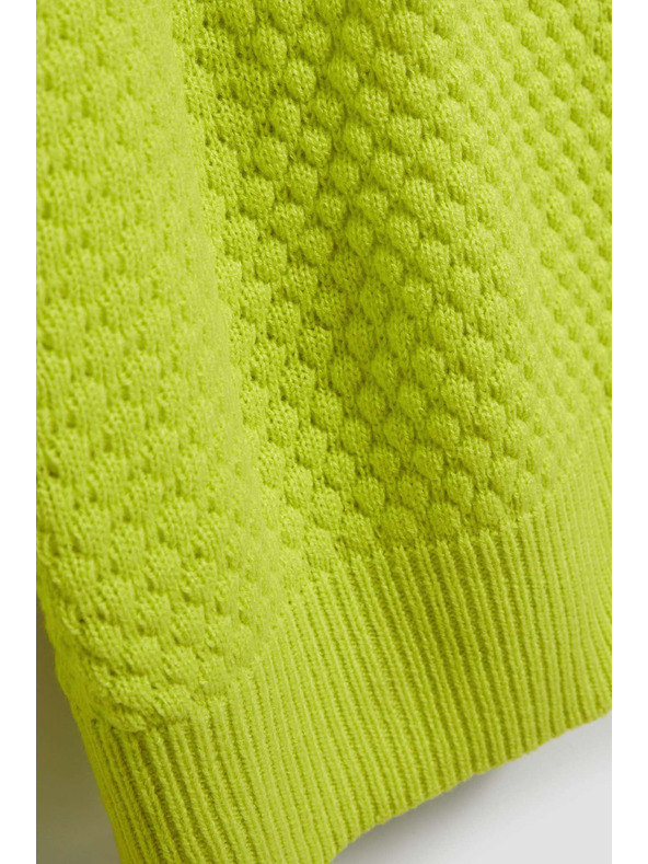 Moodo Лимонов суитшърт с V-образно деколте Moodo