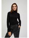 Moodo Черен суитшърт с яка Moodo